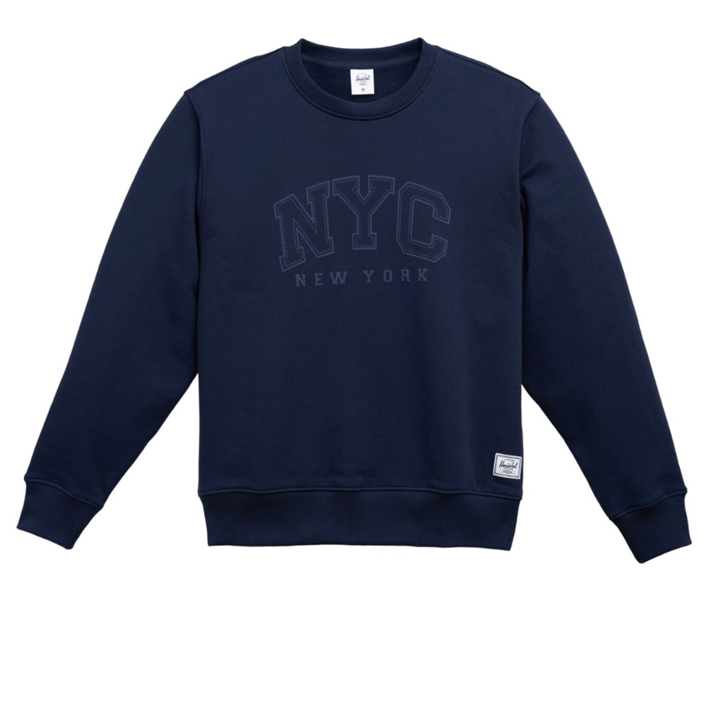 Herschel NYC Tourist Crew Sweater Navy - Men’s Size Large